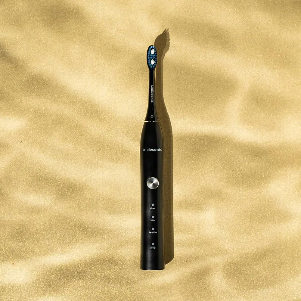 Szczoteczka soniczna Smilesonic GO — Czarny — produkt w zbliżeniu