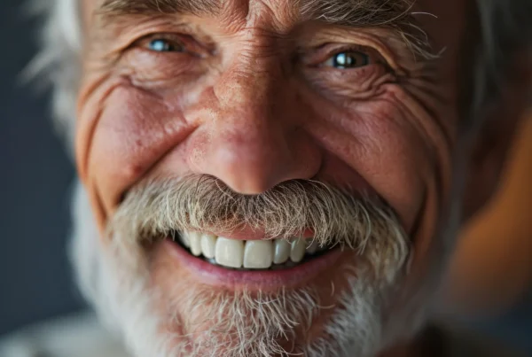 Czy zęby się starzeją? Jak zmieniają się z wiekiem i co możesz zrobić,by zachować młody uśmiech Uśmiechnięty starszy mężczyzna